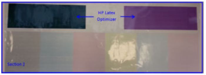 HP Latex 1500 printer print head status plot
