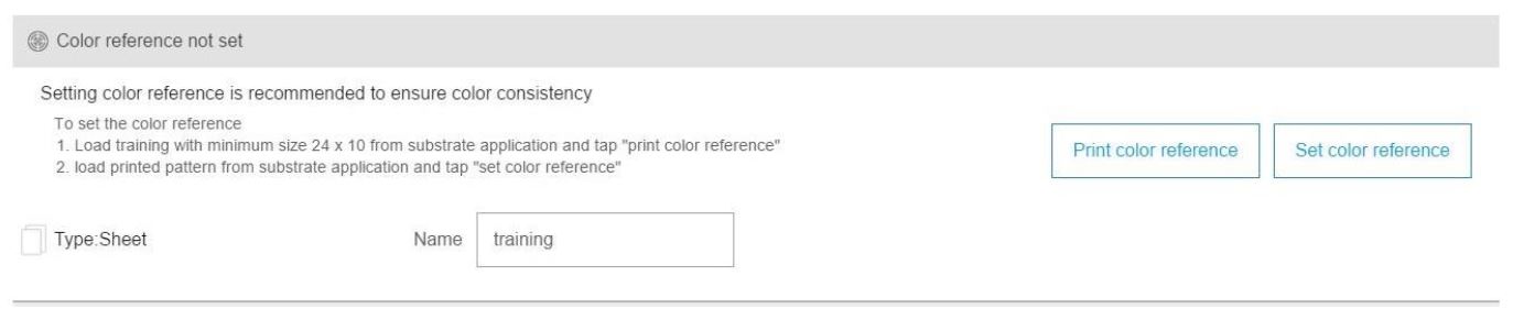 Hp Latex R Series color reference not set
