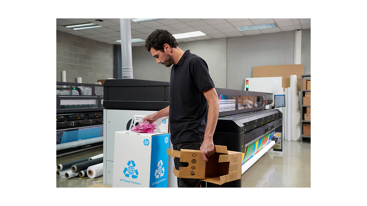 Recycling and disposal instructions for the HP carton-based ink cartridges