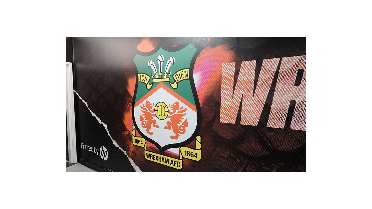 Wrexham AFC PressOn and off the pitch with HP Latex